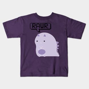Rawr violet Kids T-Shirt
